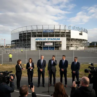 Apollo Stadium, an outdoor venue under natural lighting, with its future undecided by the Christchurch City Council.