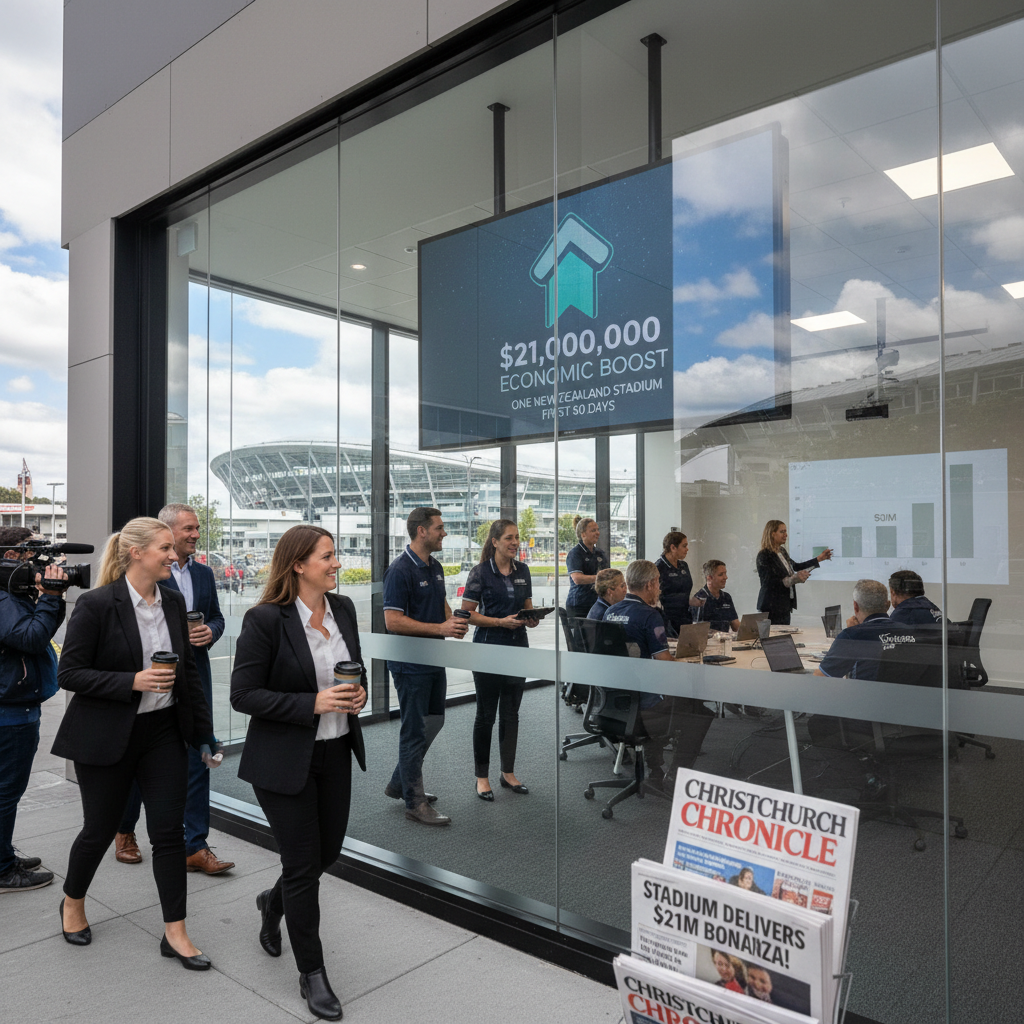 New Christchurch stadium injects $21 million into economy in 60 days